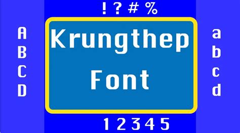 krungthep font